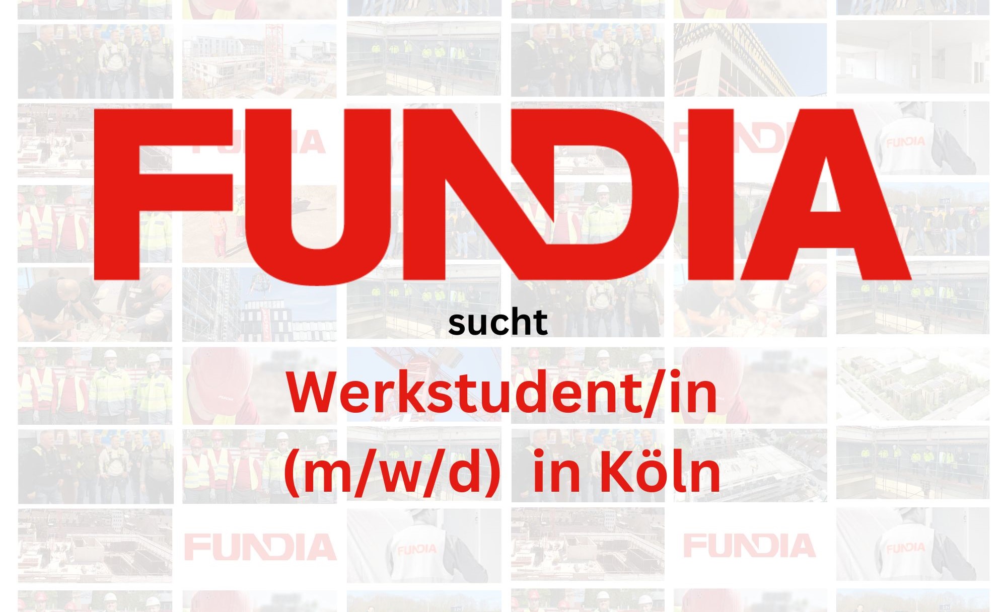 Wir suchen zum nächstmöglichen Zeitpunkt eine/n
                  Werkstudent/in (m/w/d) in Köln
